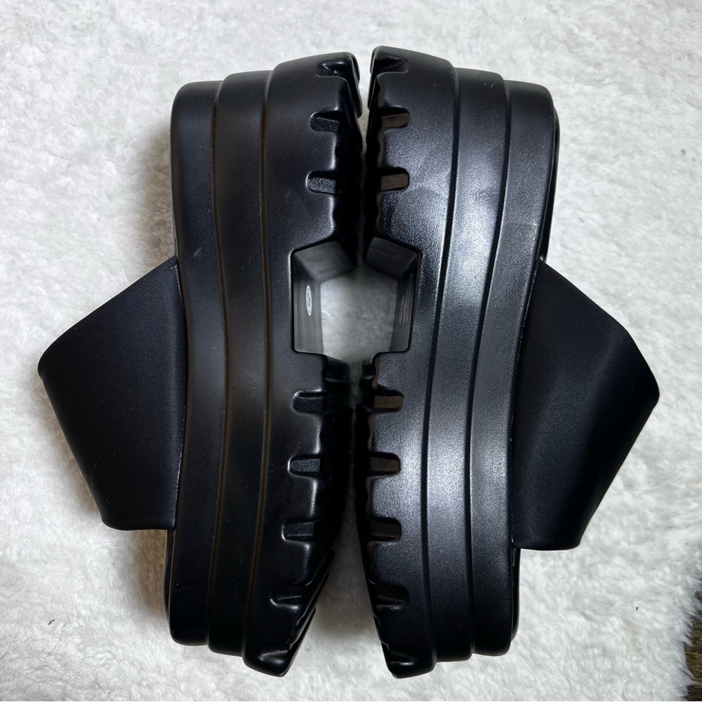 Black Chunky Platform Slide Sandals Size 40 - Picture 7 of 10